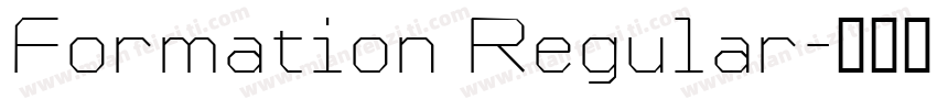 Formation Regular字体转换